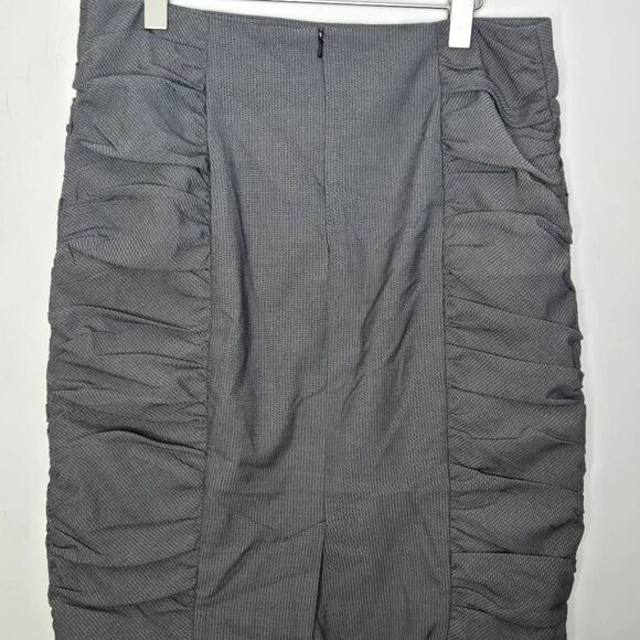 Cartonnier Ruched Pencil Skirt Womens Size 12 Sides Anthropologie - Picture 4 of 5